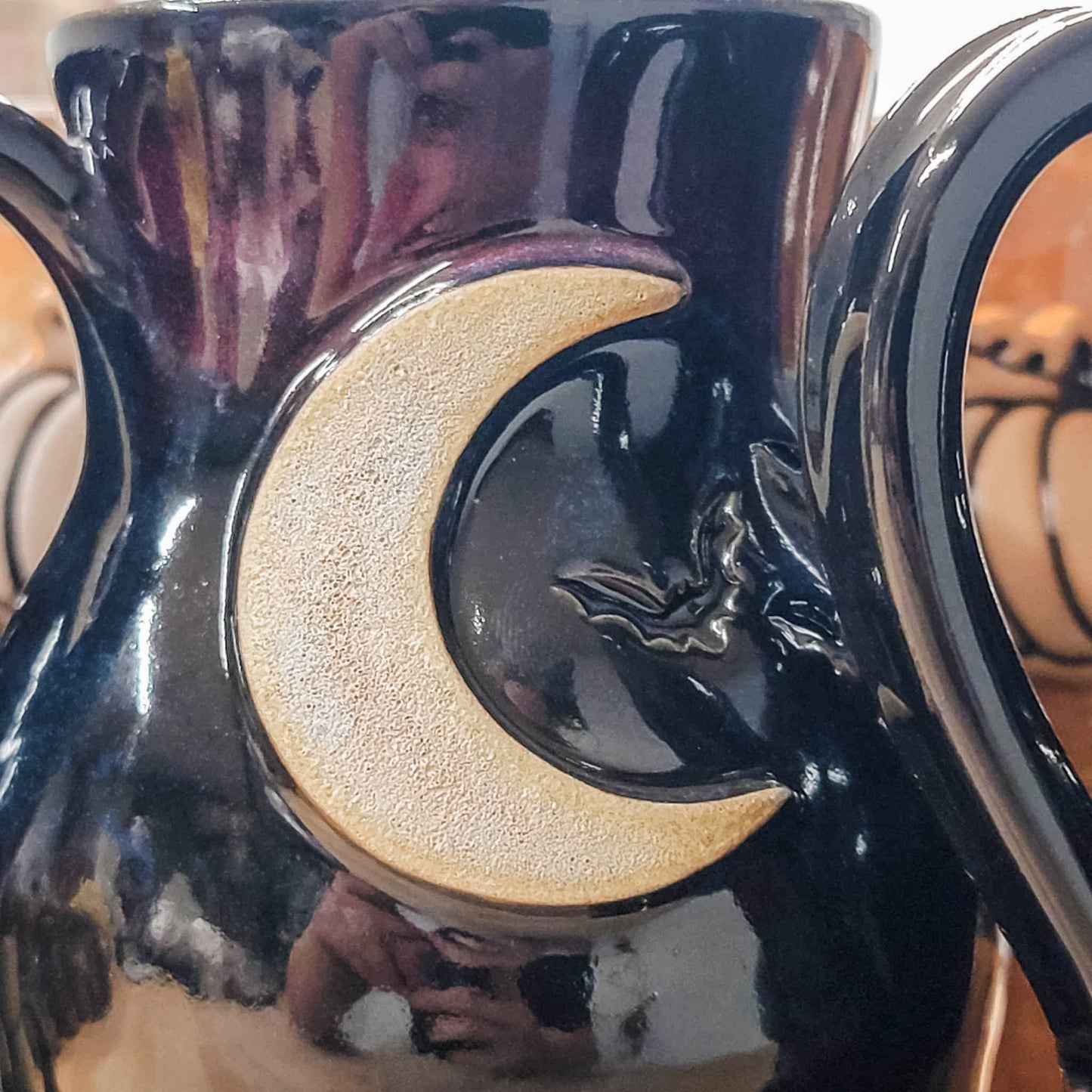 Handmade Mug | Moon & Bats