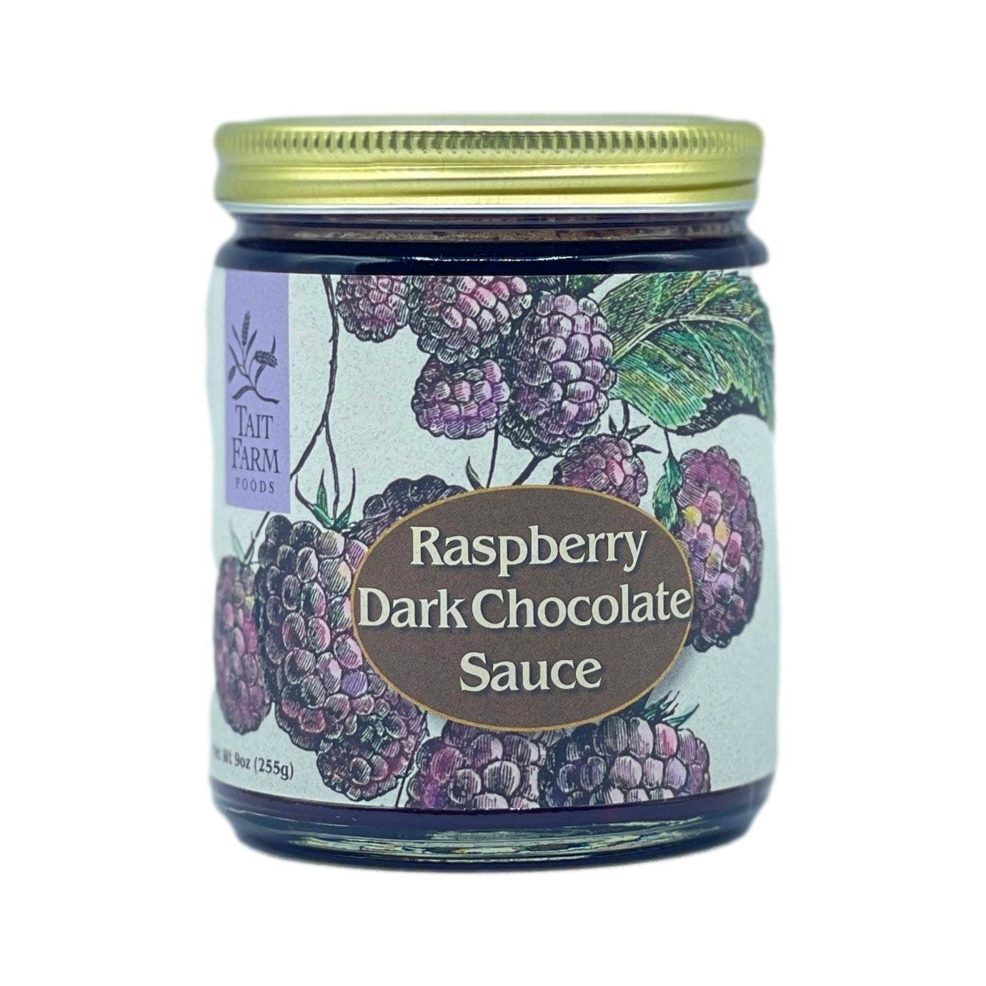 Tait Farm Foods | Raspberry Dark Chocolate Sauce