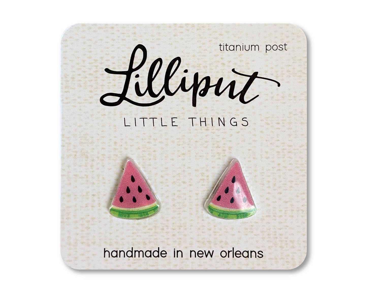 Stud Earrings | Watermelon