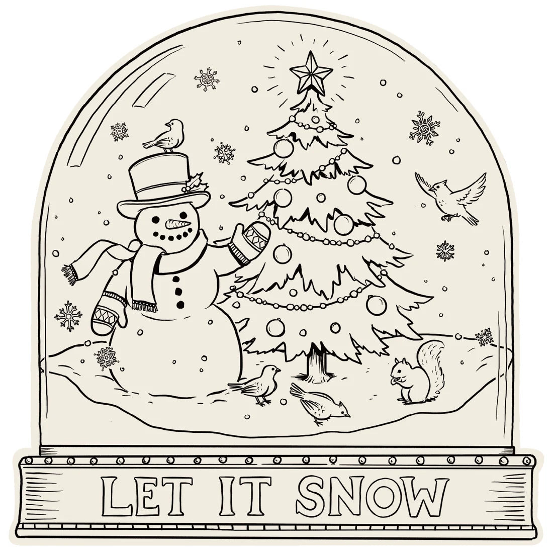 Coloring Placement | Snow Globe