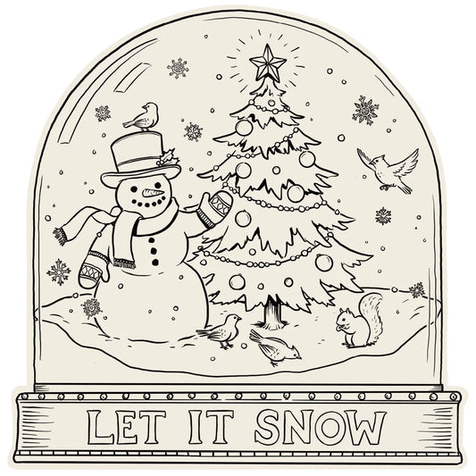 Coloring Placement | Snow Globe