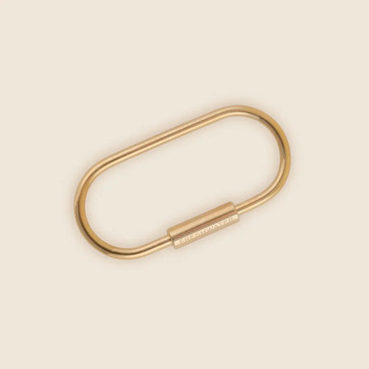 Brass Oval Keyring