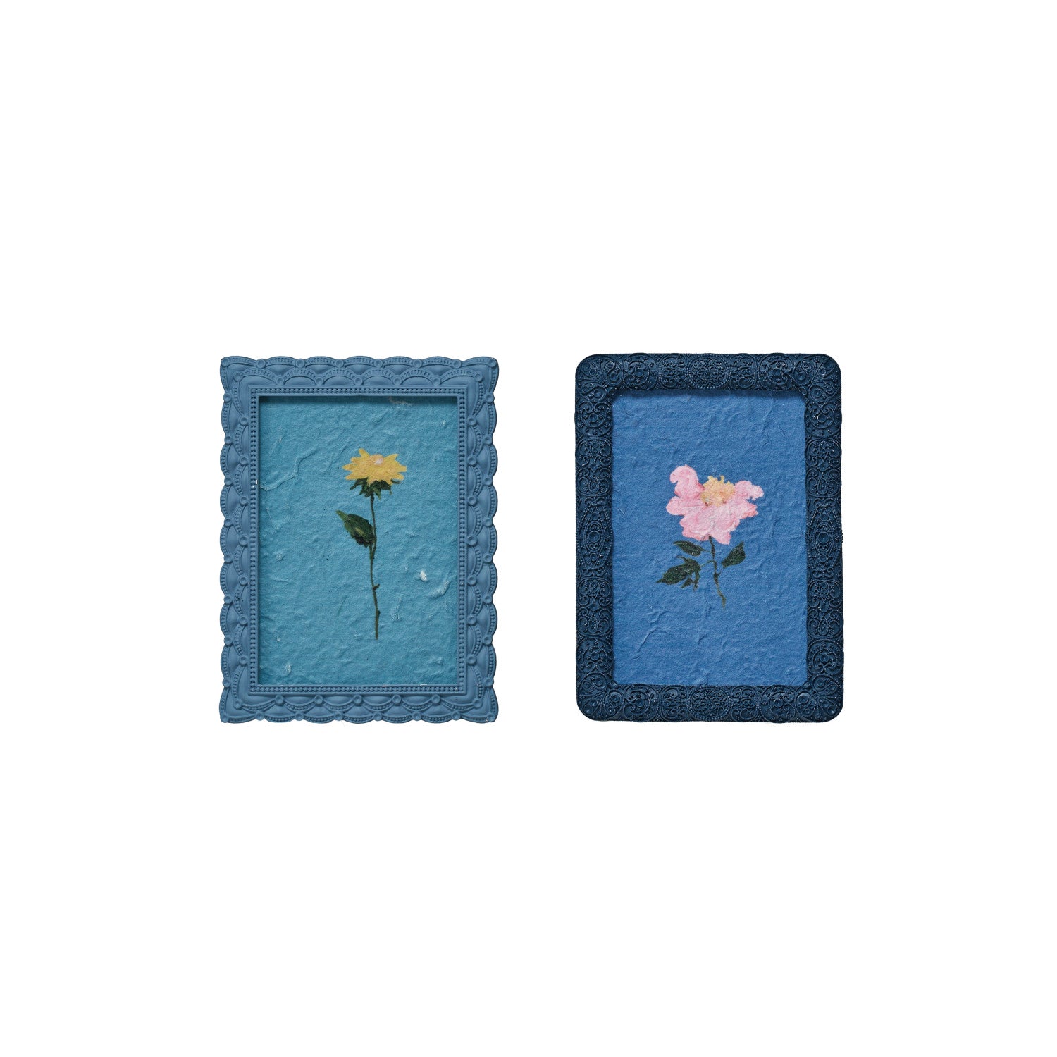 Embossed Pewter Photo Frame, 2 Styles (3-1/2" x 5" Photos)