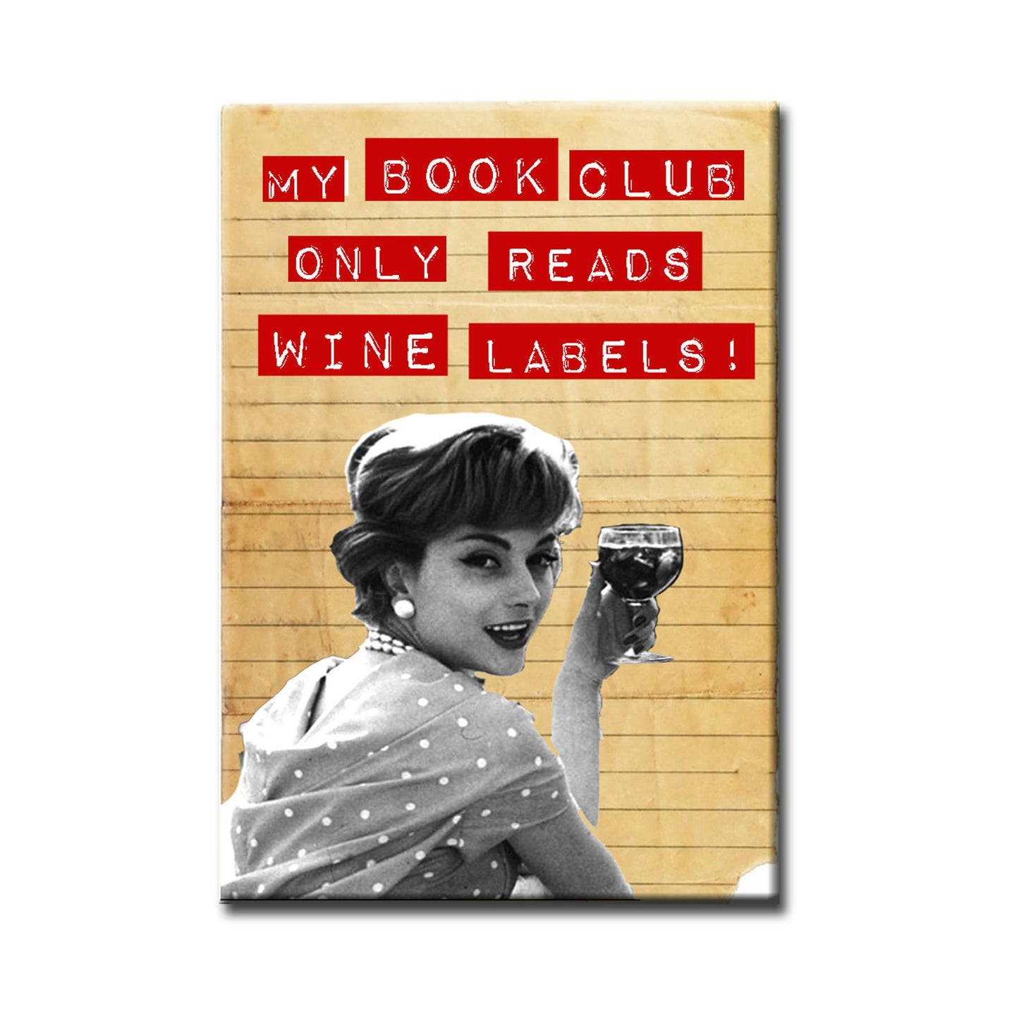 Magnet | My Book Club Reads Only Wine Labels