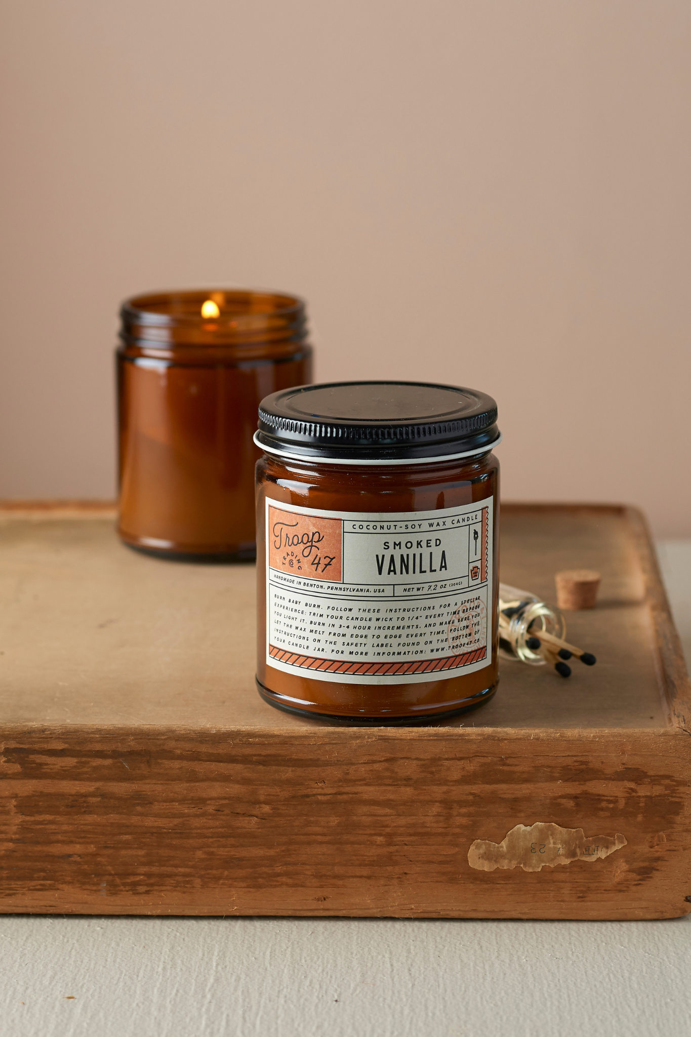 Smoked Vanilla Candle Jar