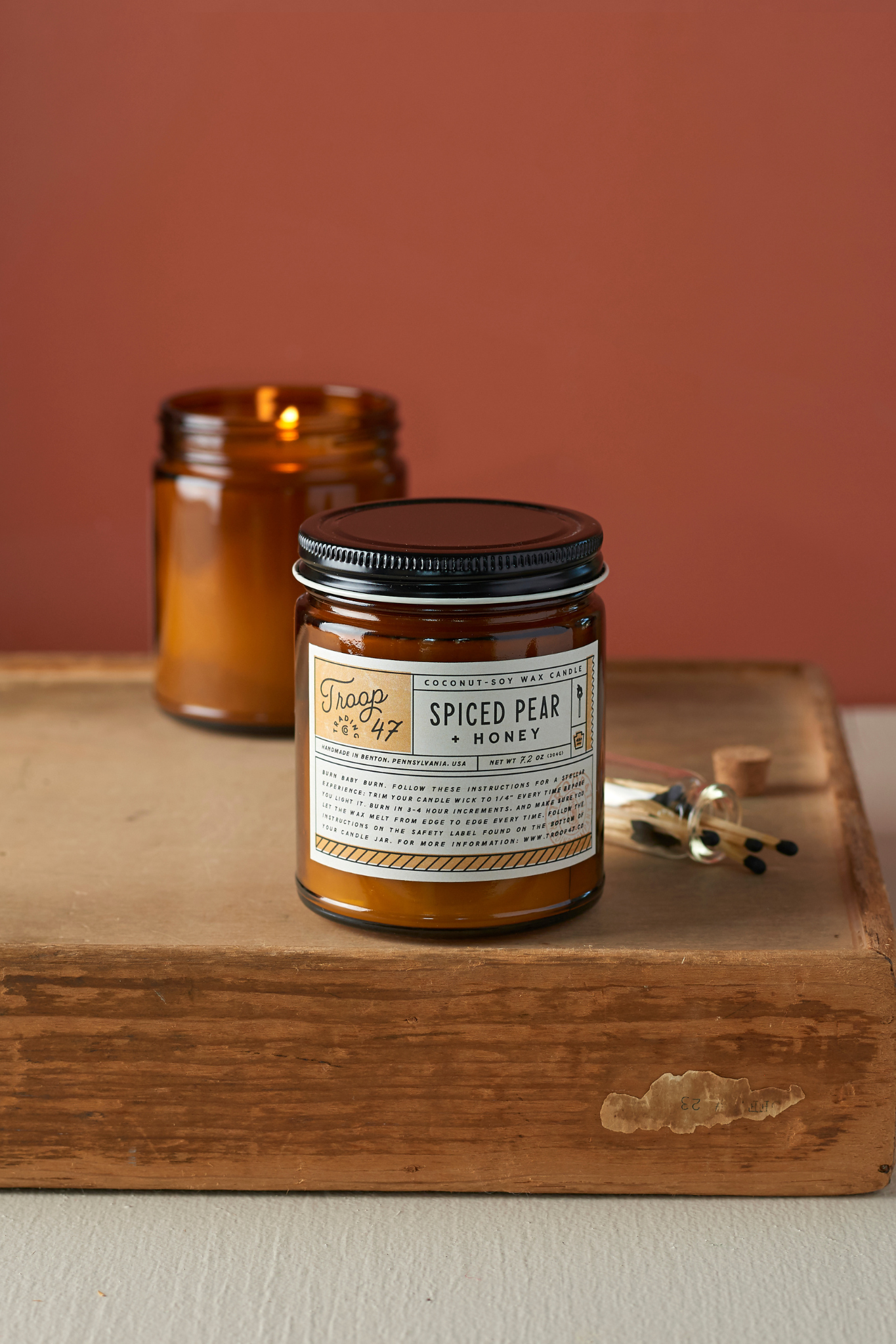 Spiced Pear + Honey Candle Jar