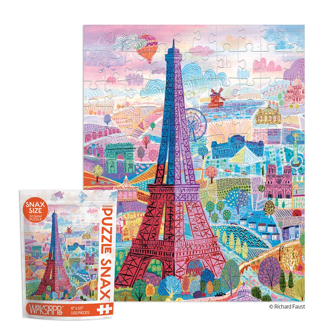 WerkShoppe | Paris Holiday, 100 Piece Jigsaw Puzzle