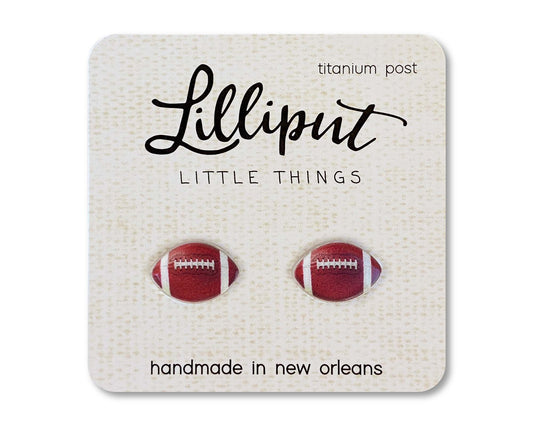 Stud Earrings | Football