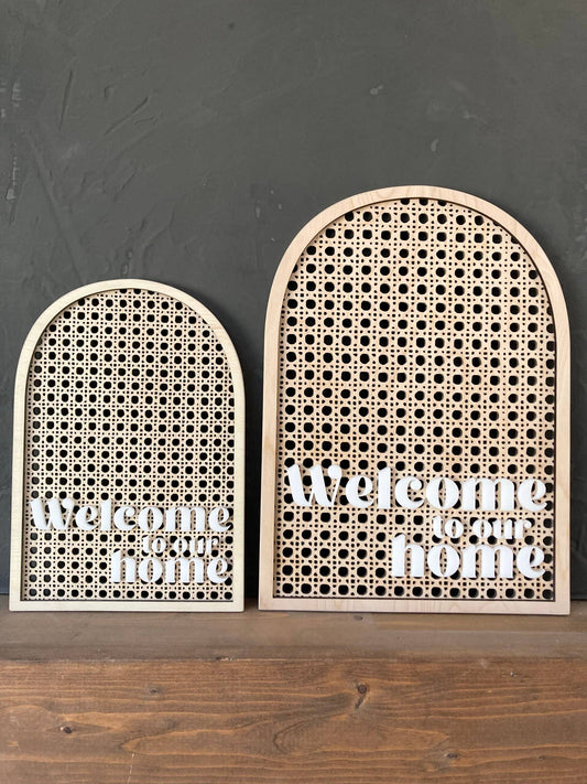 Cope & Co. | 'Welcome to Our Home' Rattan Arch