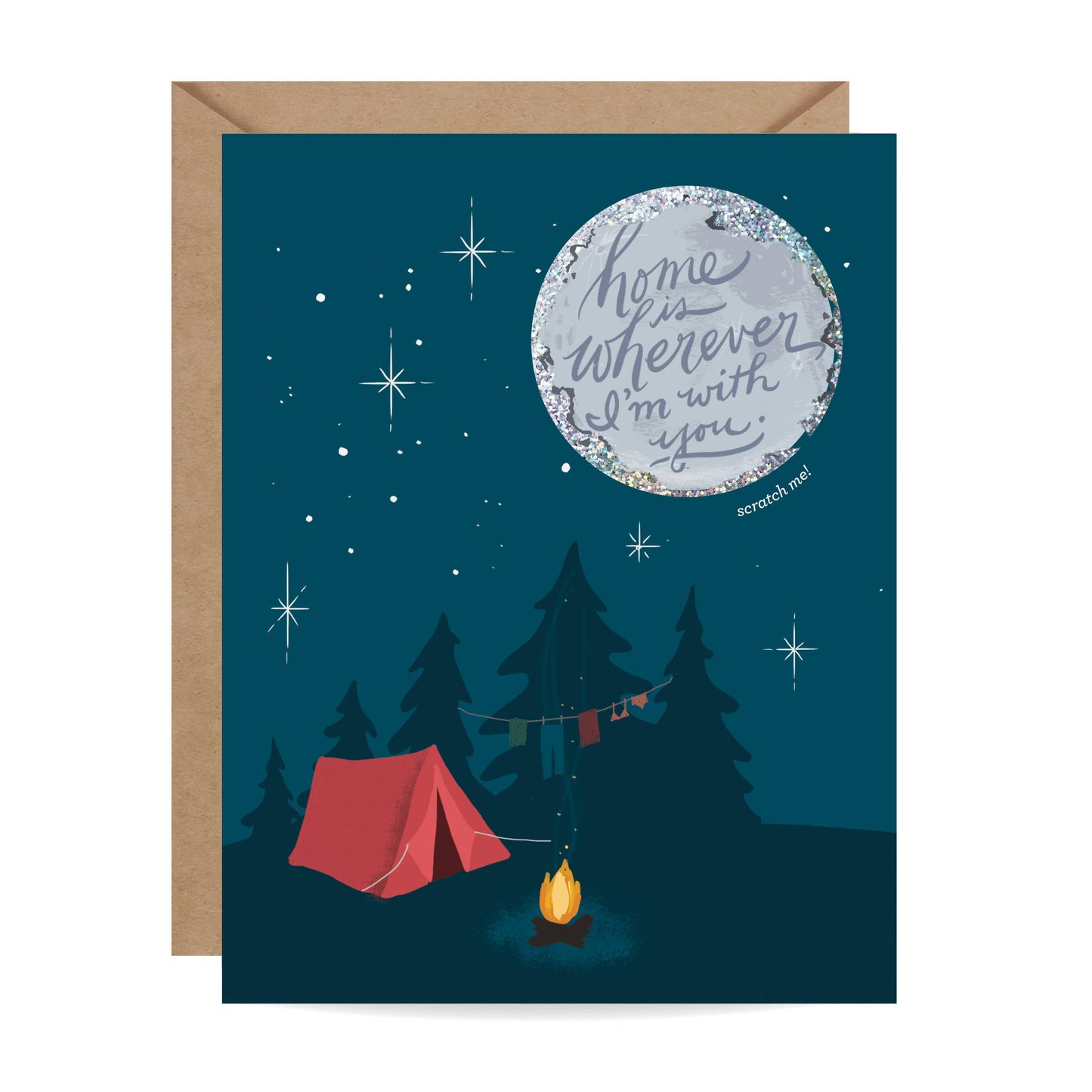 Inklings Paperie | Scratch-off Moon Card