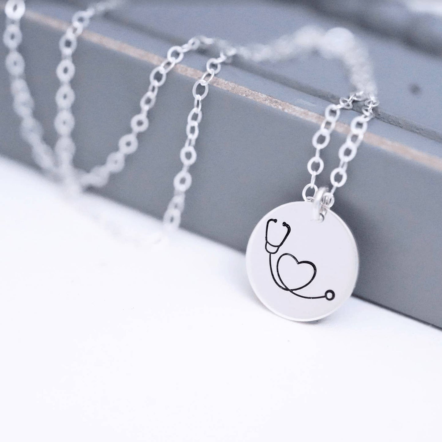 Words By Heart | Stethoscope Disc Necklace