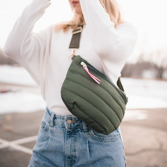 Jolie Puffer Belt Bag | Olive