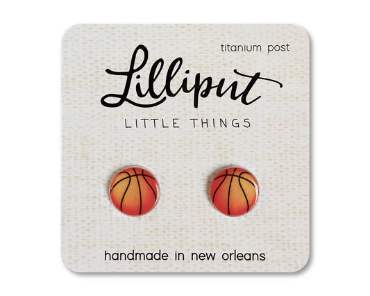 Stud Earrings | Basketball