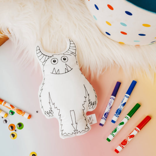 Tiny Owls Gift Co. | Furry Monster Doodle Pillow