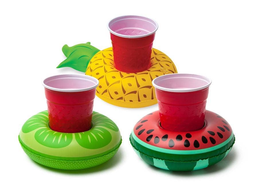 Tropical Fruits Beverage Boats, 3 pack