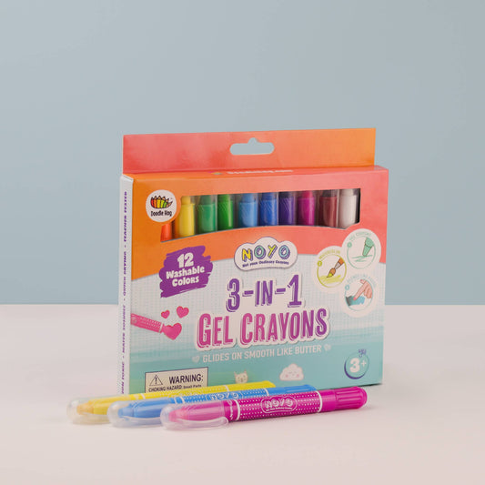 Gel Crayons, 12-pack